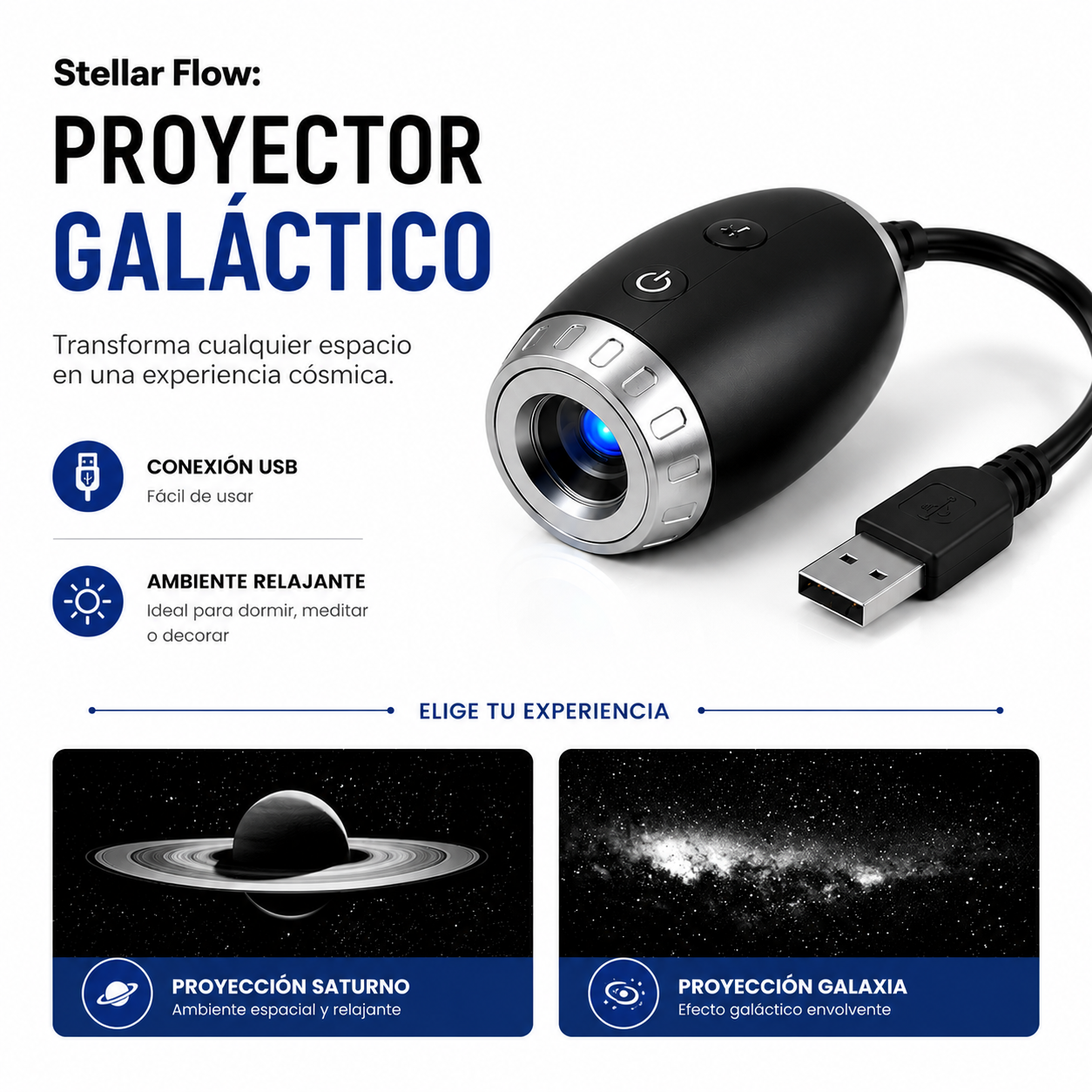 StellarFlow™: Proyector Galáctico